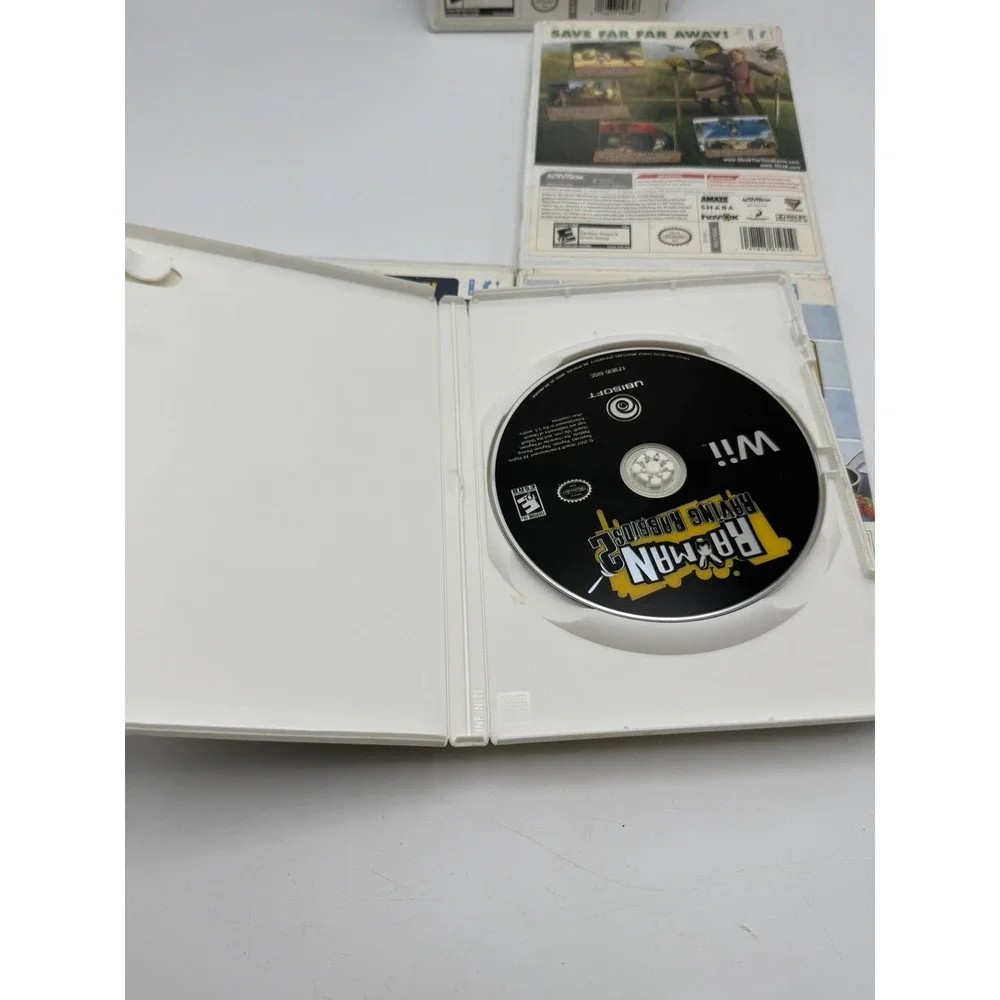 Nintendo Wii 5 Game Lot Family Game Night Cooking Mama Rabbids Shrek _ READ